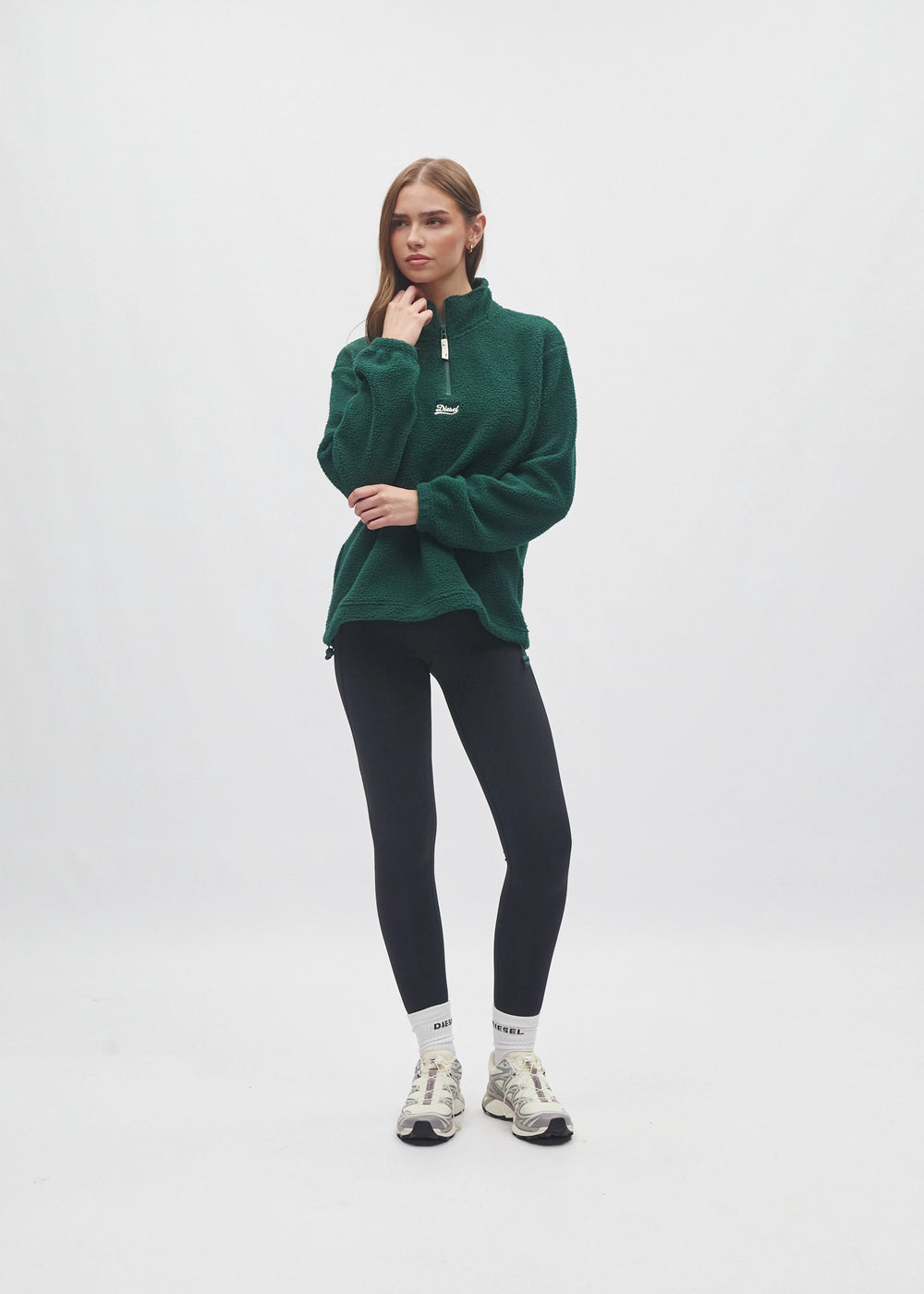 Adya Fleece Half Zip Deep Ivy