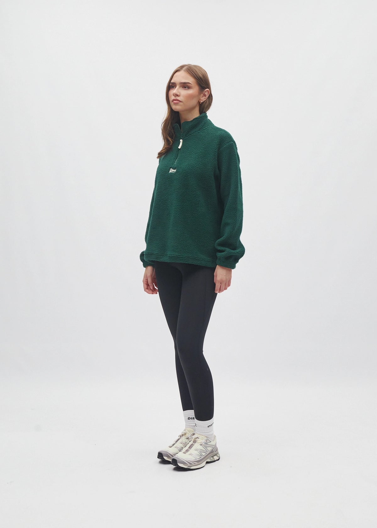 Adya Fleece Half Zip Deep Ivy