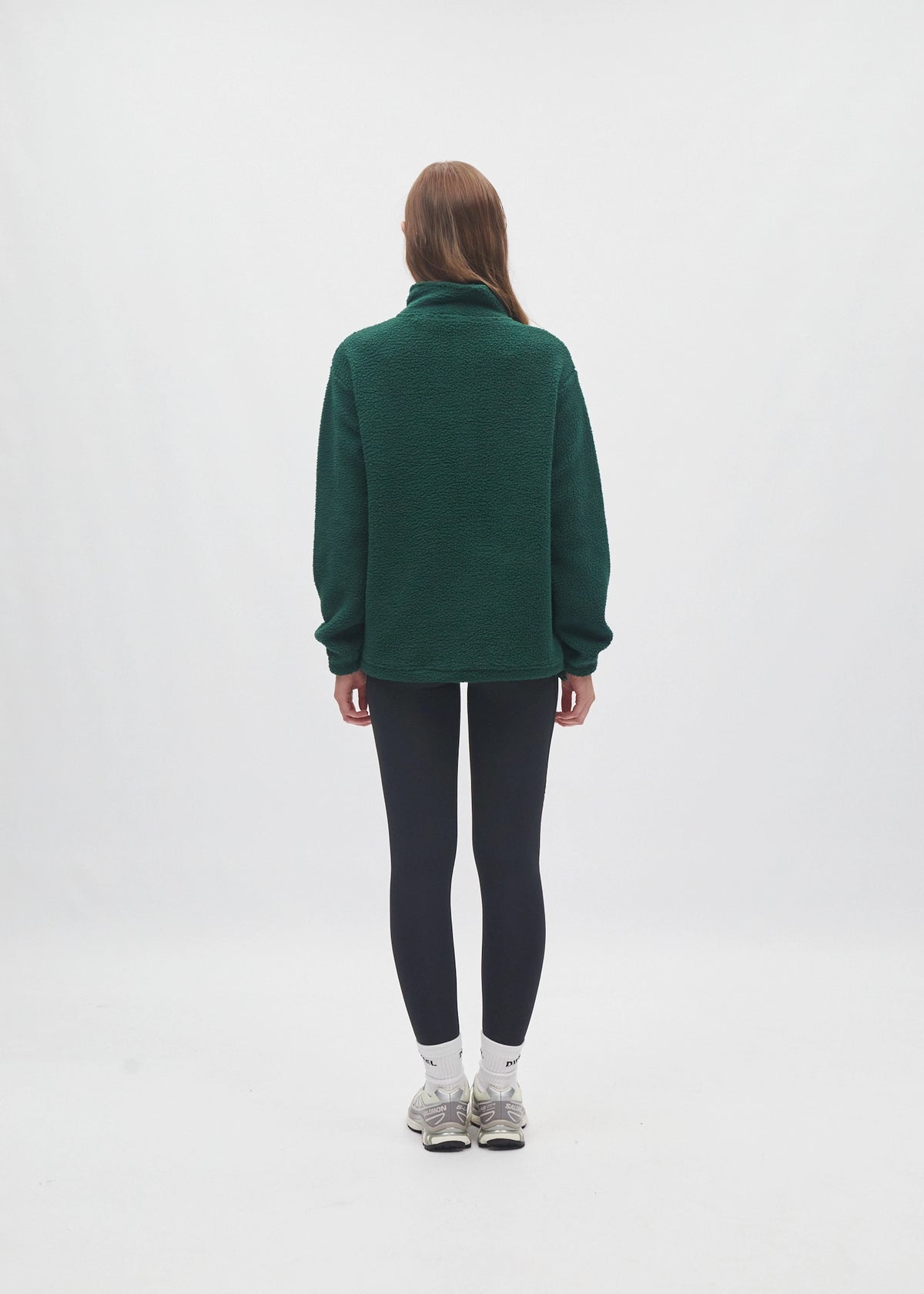 Adya Fleece Half Zip Deep Ivy