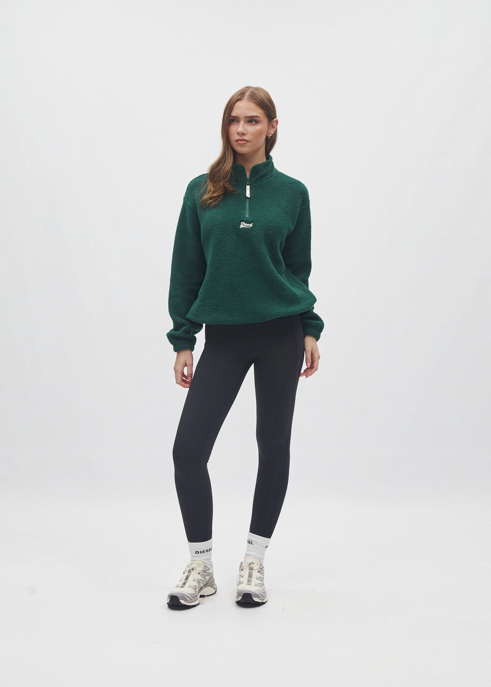 Adya Fleece Half Zip Deep Ivy