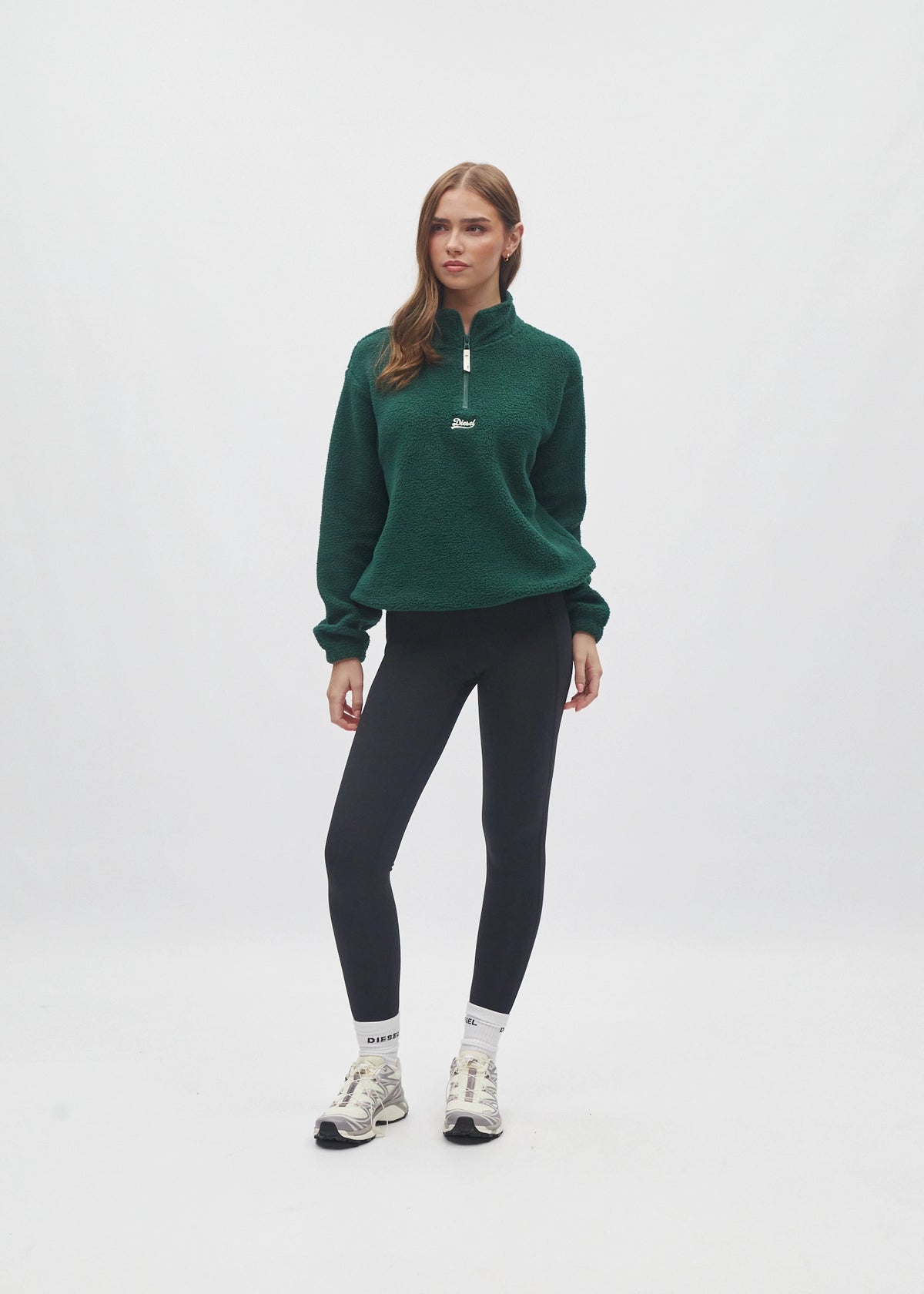 Adya Fleece Half Zip Deep Ivy