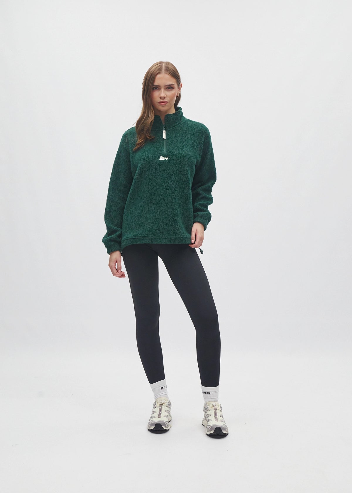 Adya Fleece Half Zip Deep Ivy