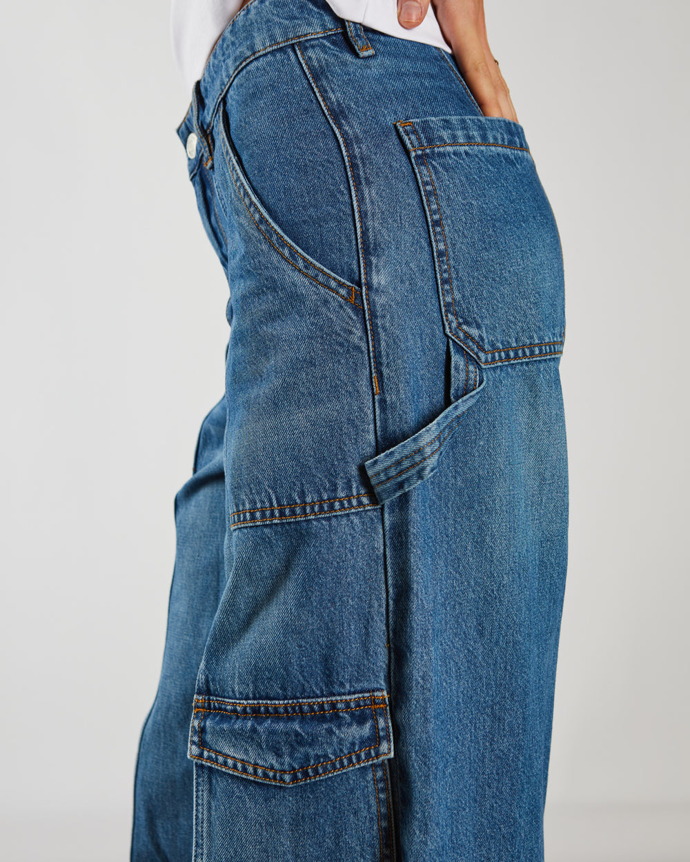 Veda Wide Leg Jean Medium Blue