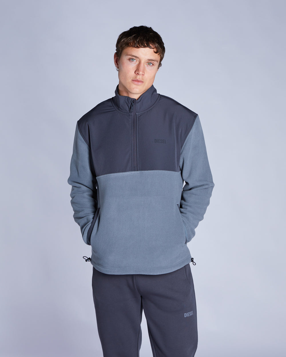 Baca Fleece Half Zip Stormy Cloud