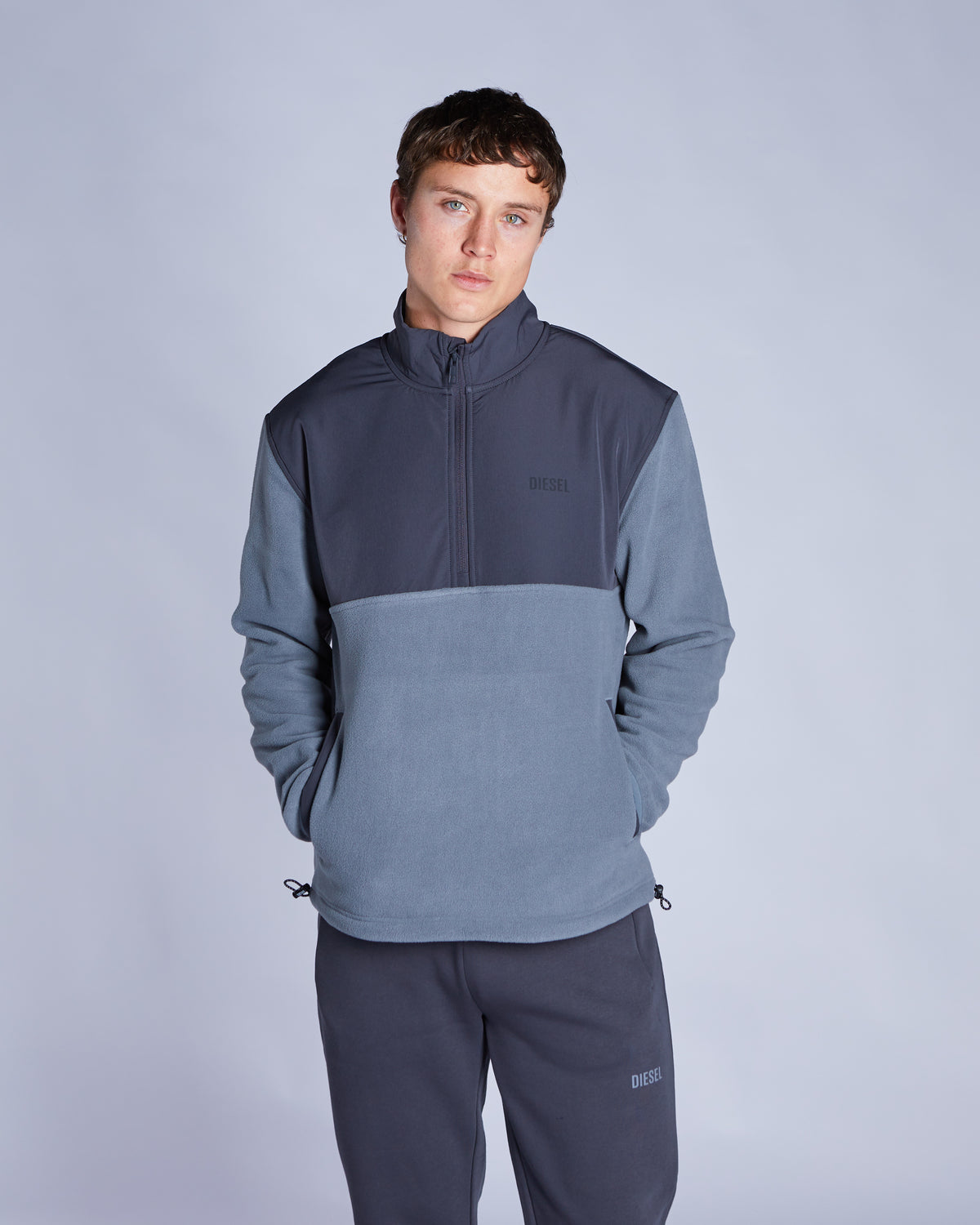 Baca Fleece Half Zip Stormy Cloud