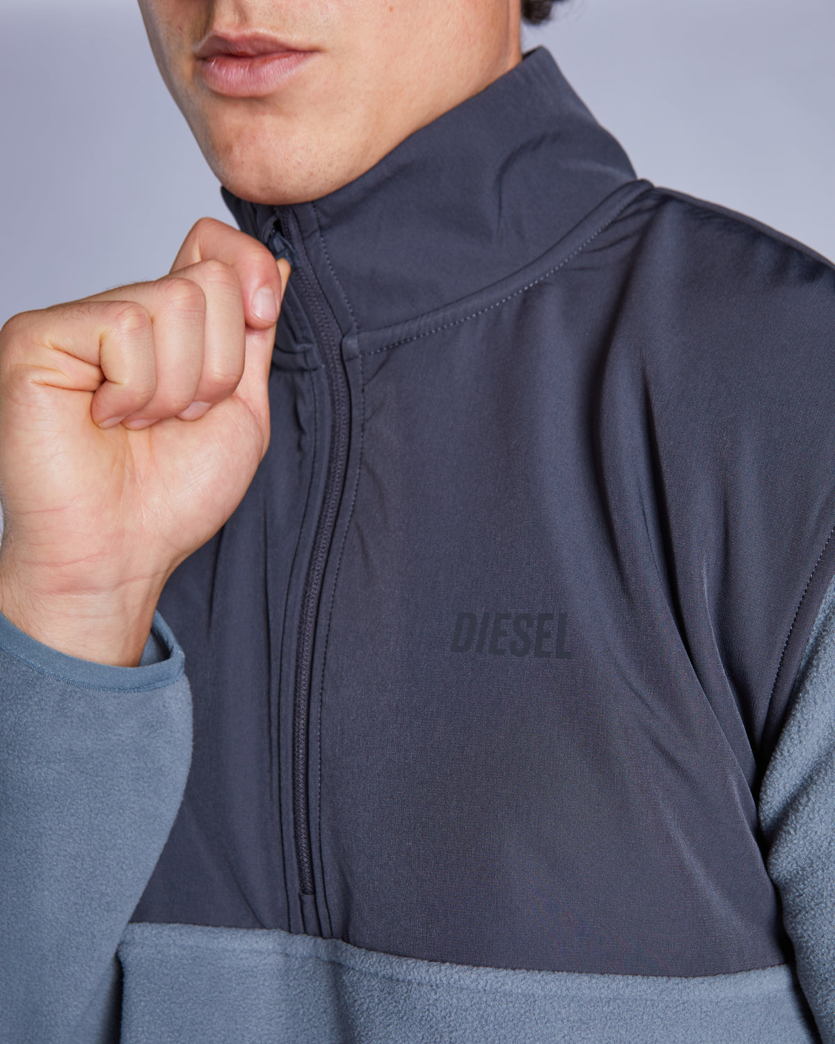Baca Fleece Half Zip Stormy Cloud