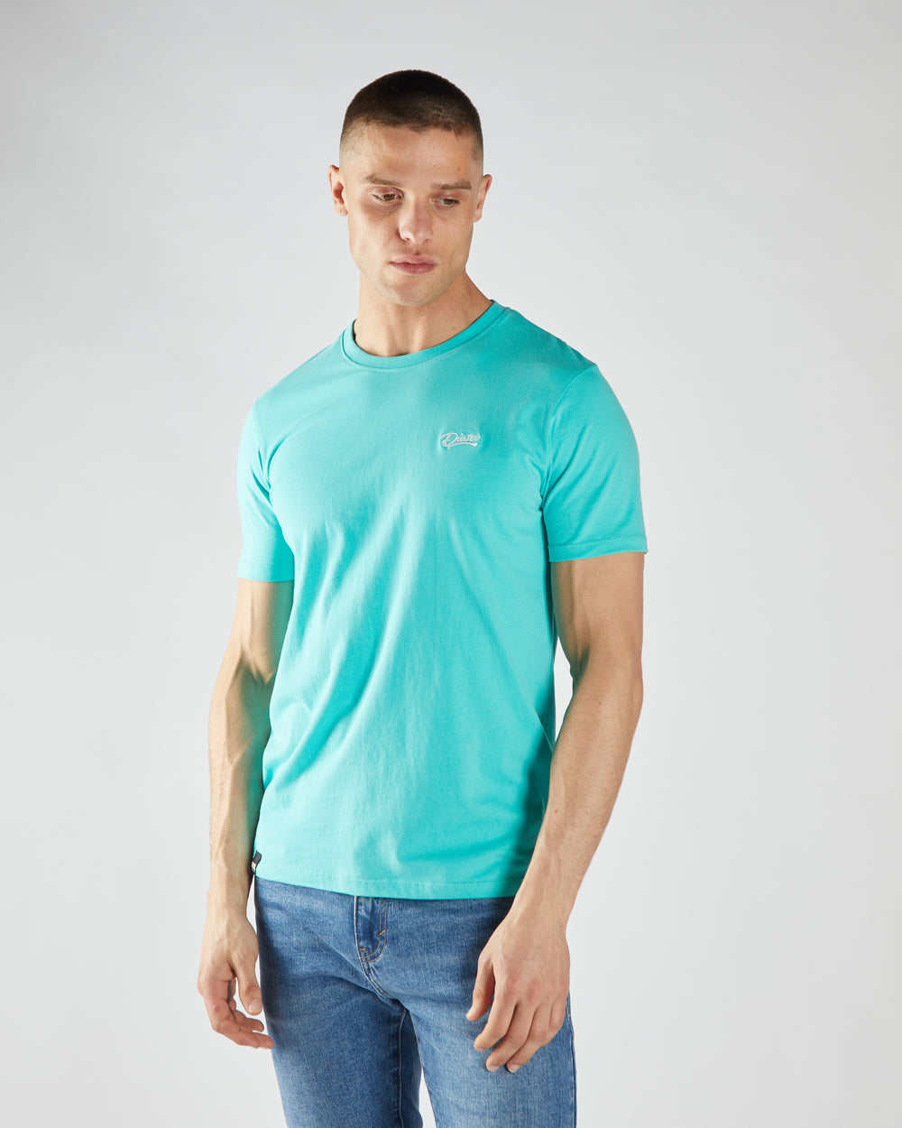 Basic Caden O Neck Tee Sea Glass