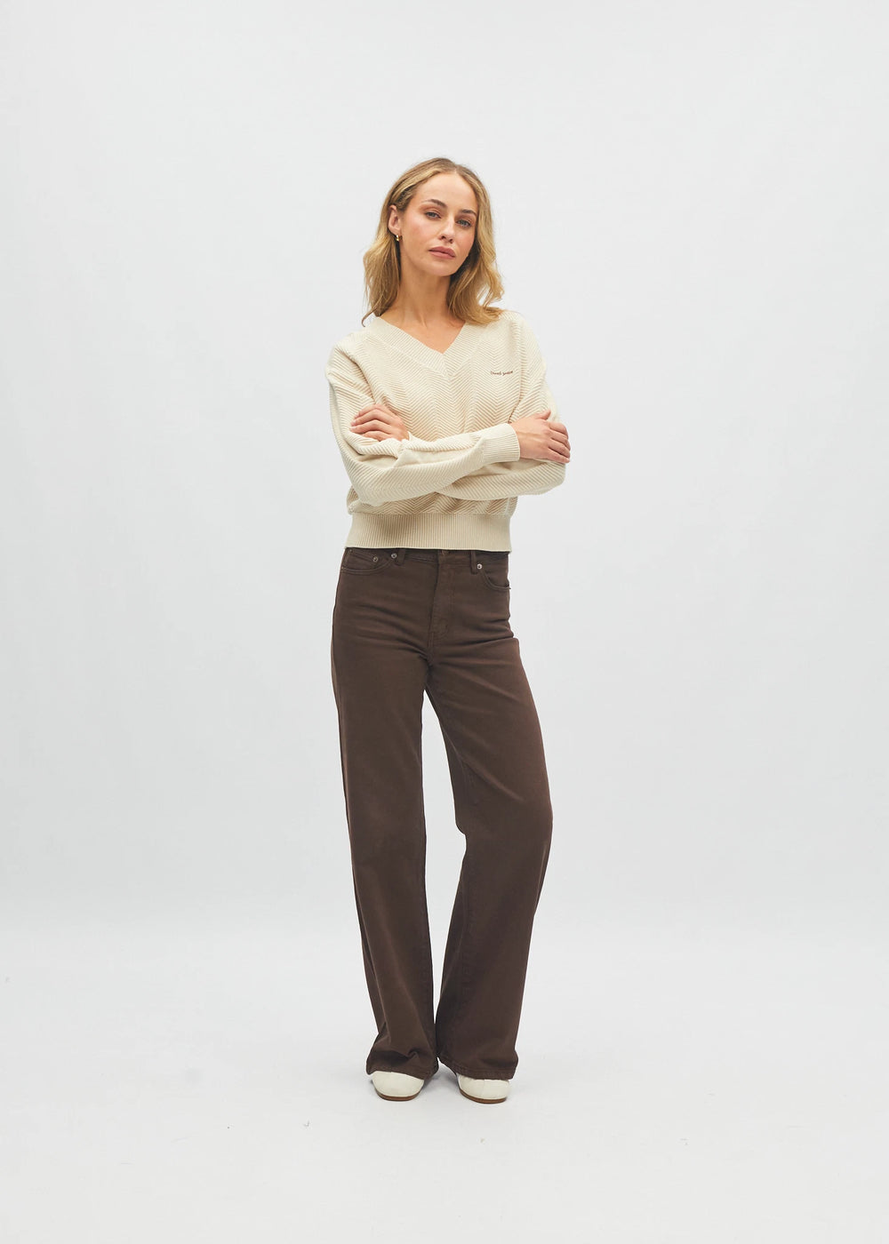 Belinda Knit Ivory Cream