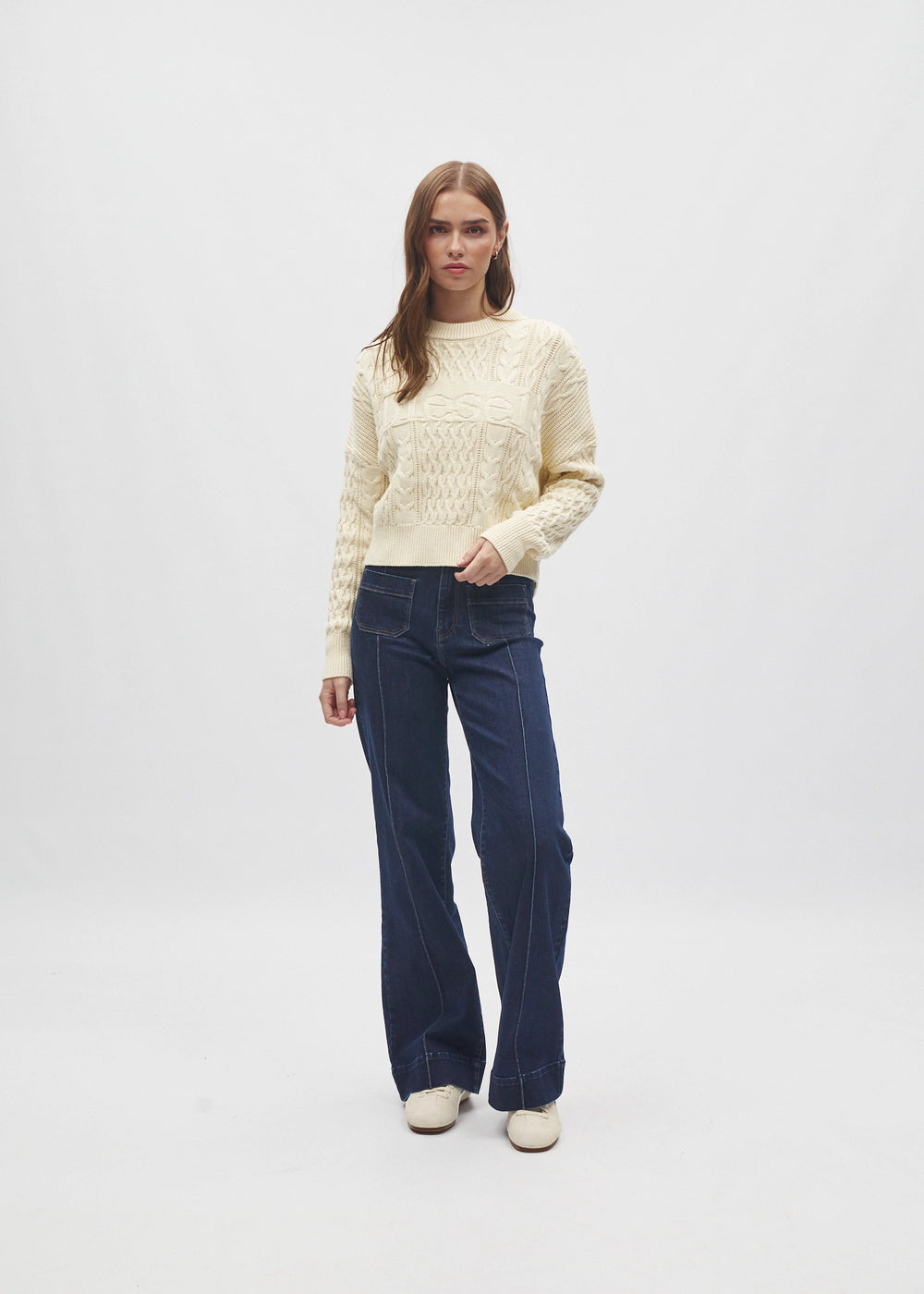 Bell Knit Ivory Cream