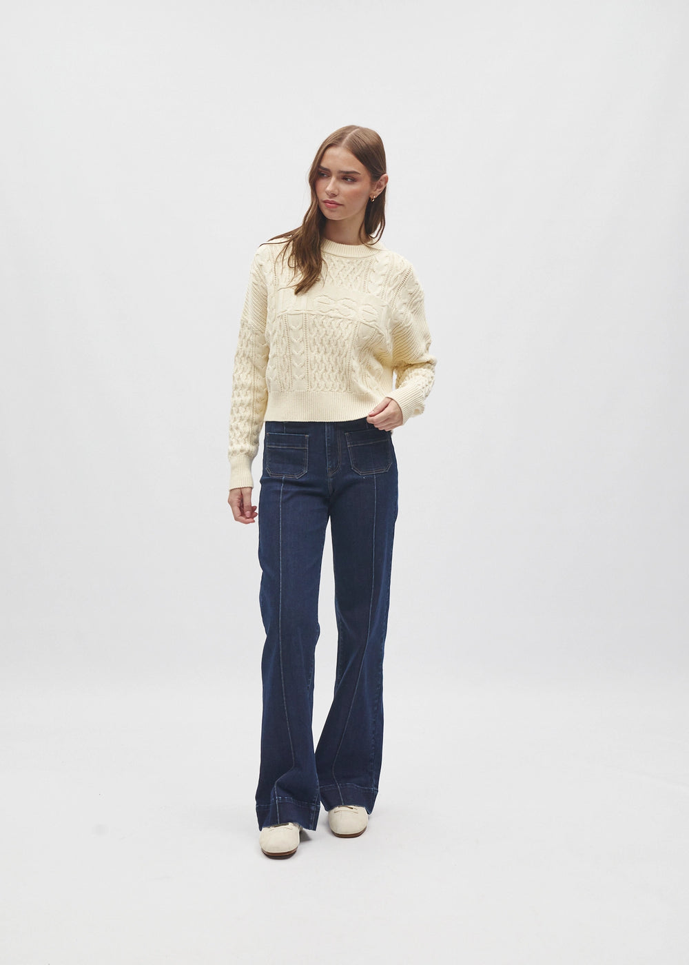 Bell Knit Ivory Cream
