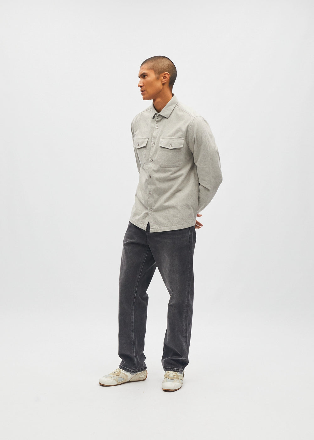 Bergen Overshirt Smoke Grey