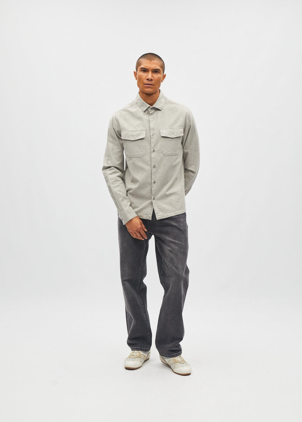 Bergen Overshirt Smoke Grey
