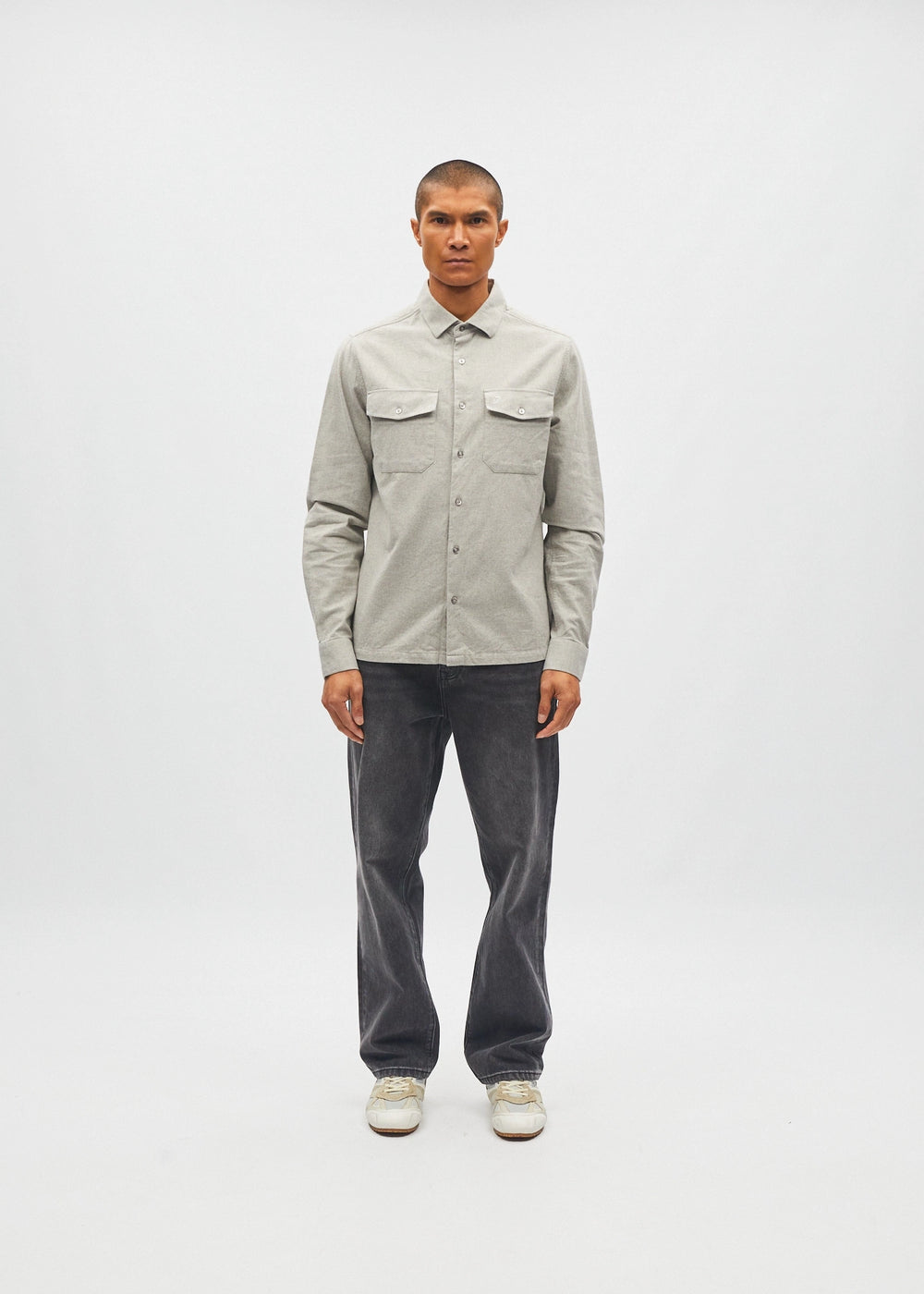 Bergen Overshirt Smoke Grey