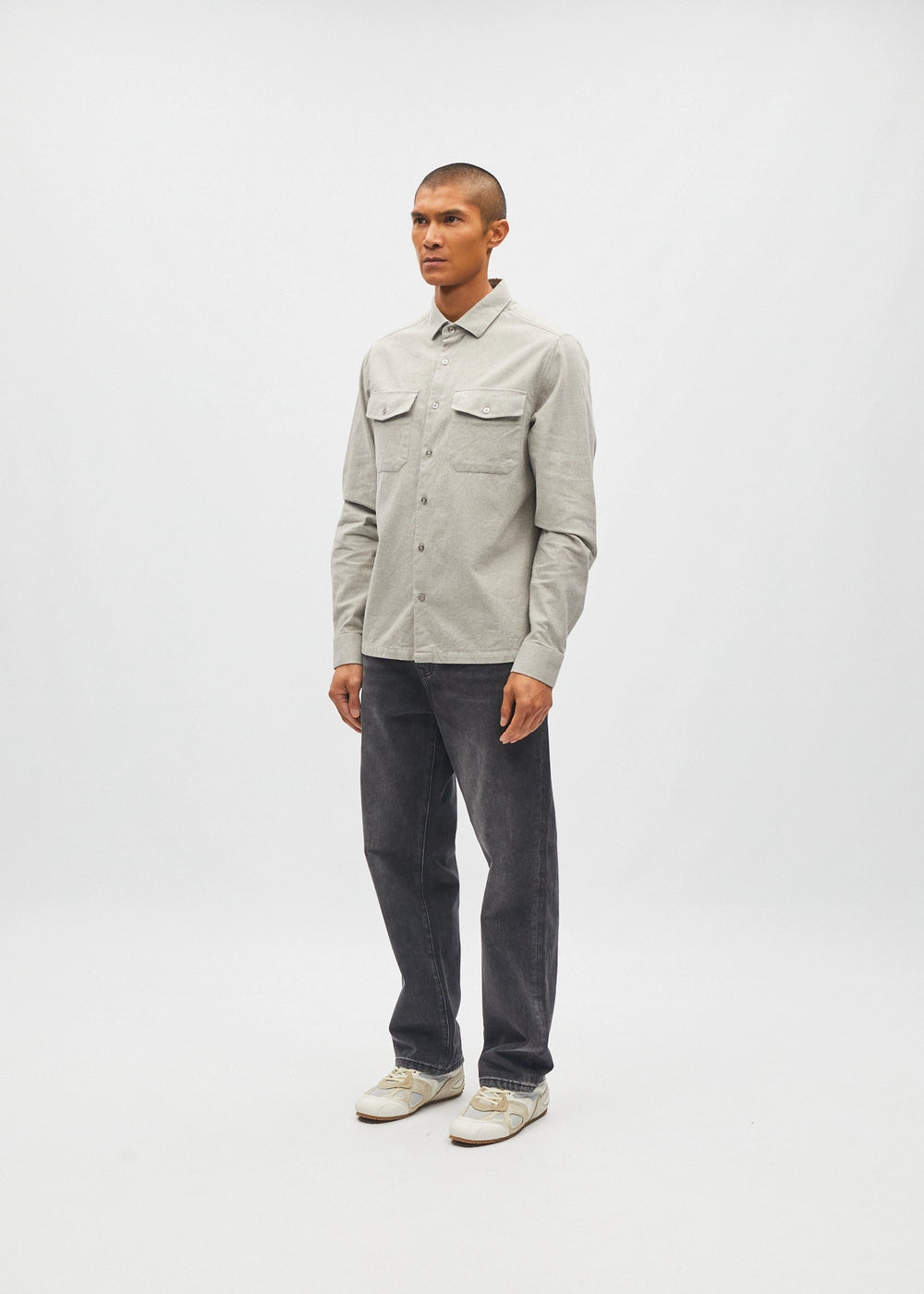 Bergen Overshirt Smoke Grey
