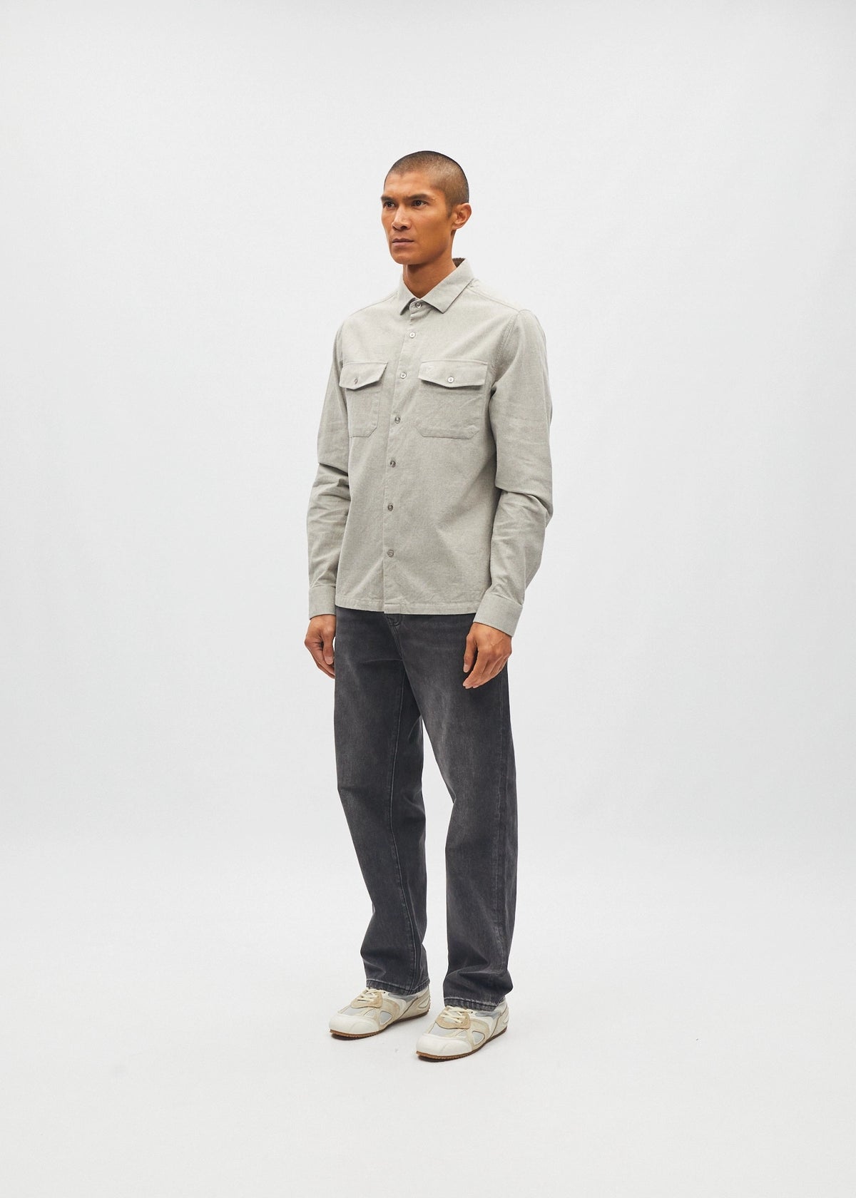 Bergen Overshirt Smoke Grey