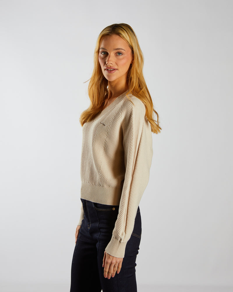 Belinda Knit Ivory Cream