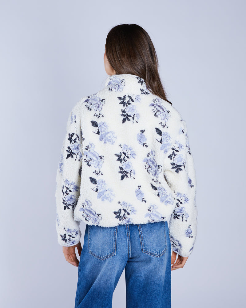 Bjork Borg Fleece Jacket Chalk