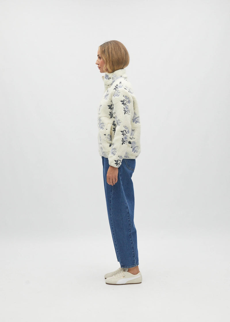 Bjork Borg Fleece Jacket Chalk