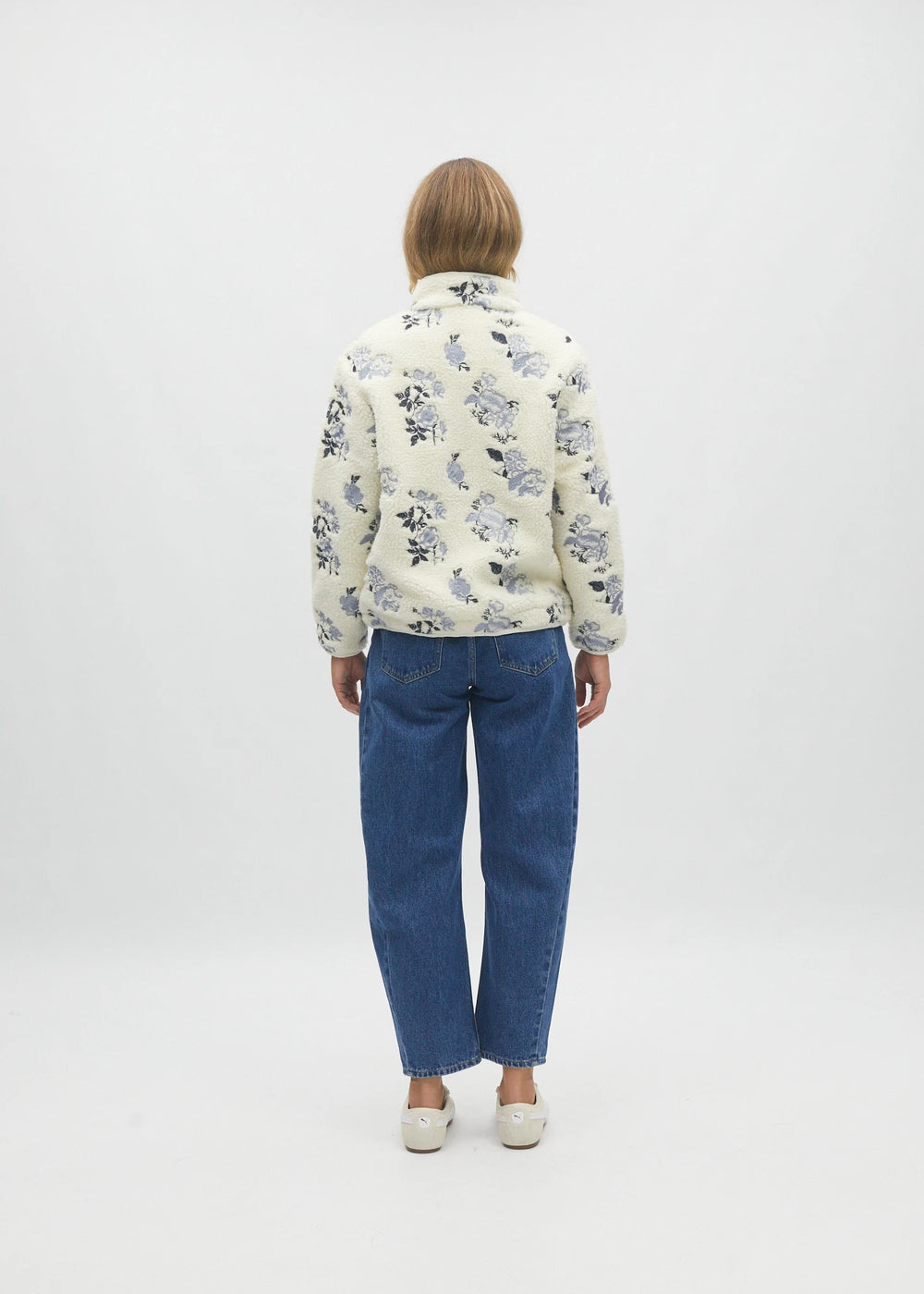 Bjork Borg Fleece Jacket Chalk