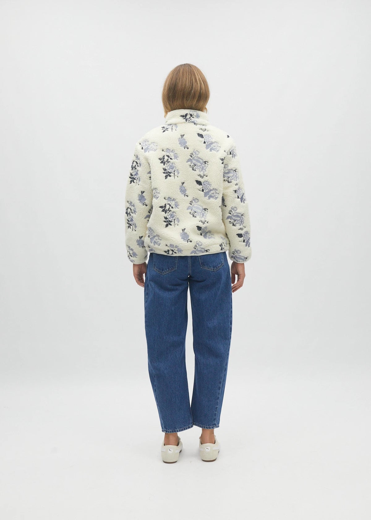 Bjork Borg Fleece Jacket Chalk