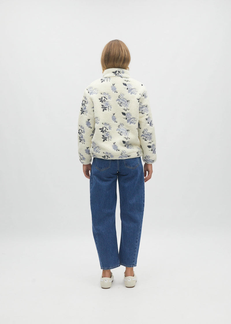 Bjork Borg Fleece Jacket Chalk