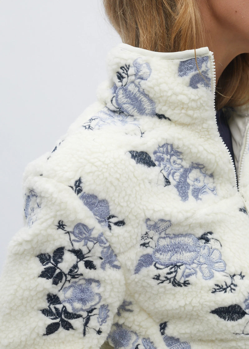 Bjork Borg Fleece Jacket Chalk