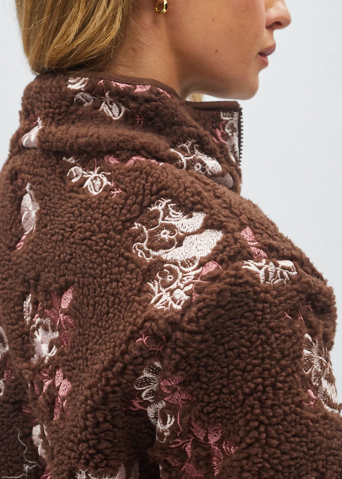 Bjork Borg Fleece Jacket Deep Espresso