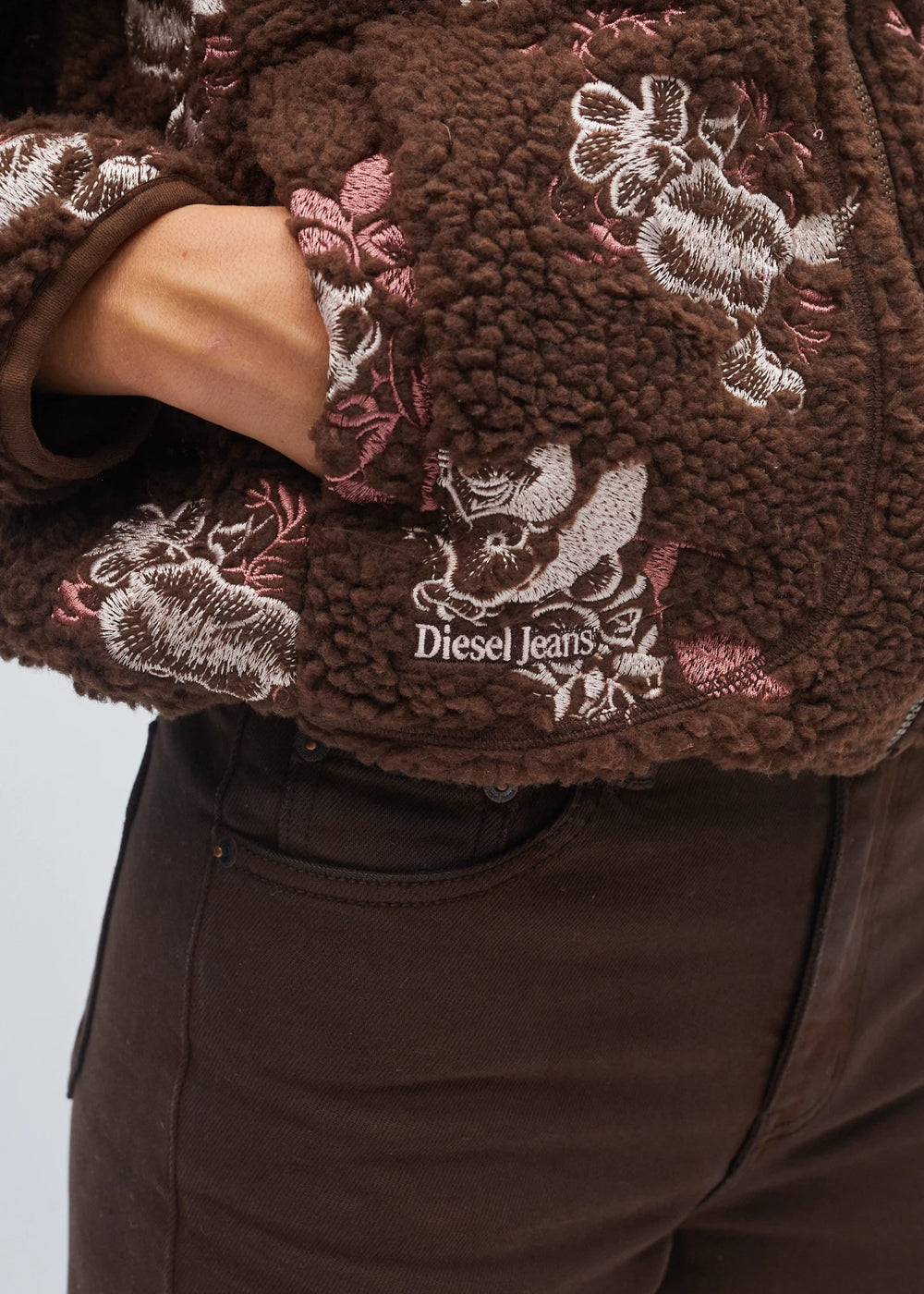 Bjork Borg Fleece Jacket Deep Espresso