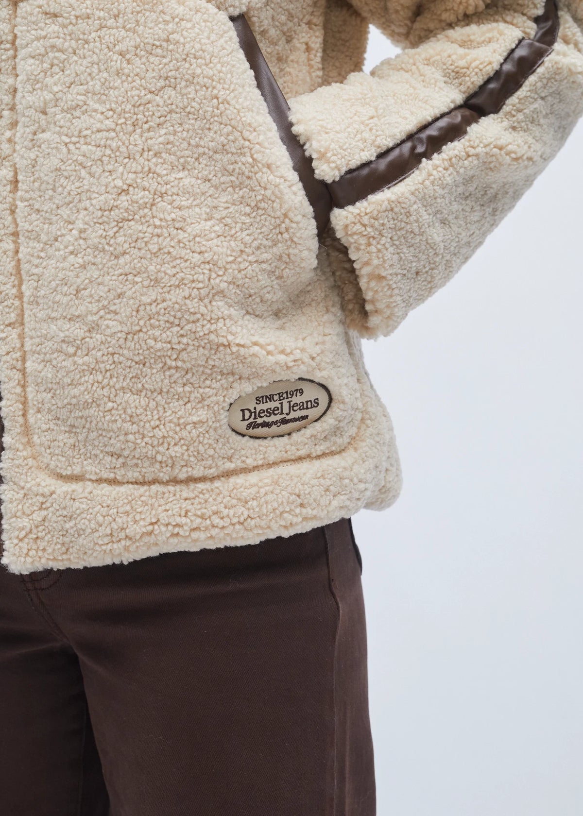 Brie Borg Fleece Jacket Ivory Cream