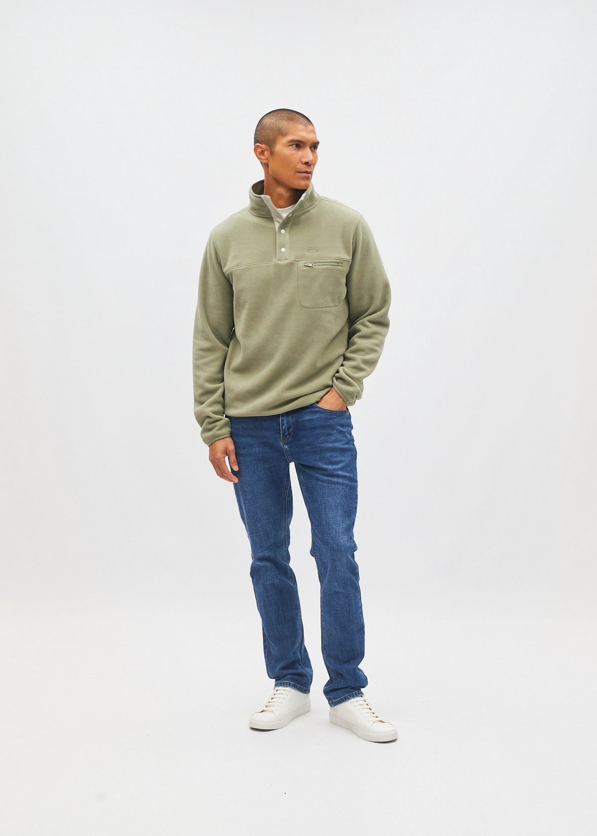 Bryson Fleece Earth Green