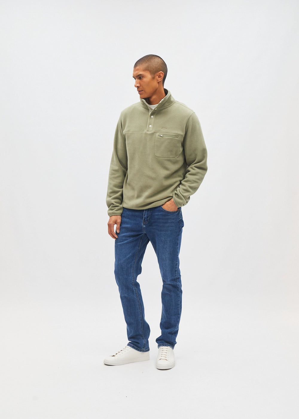 Bryson Fleece Earth Green