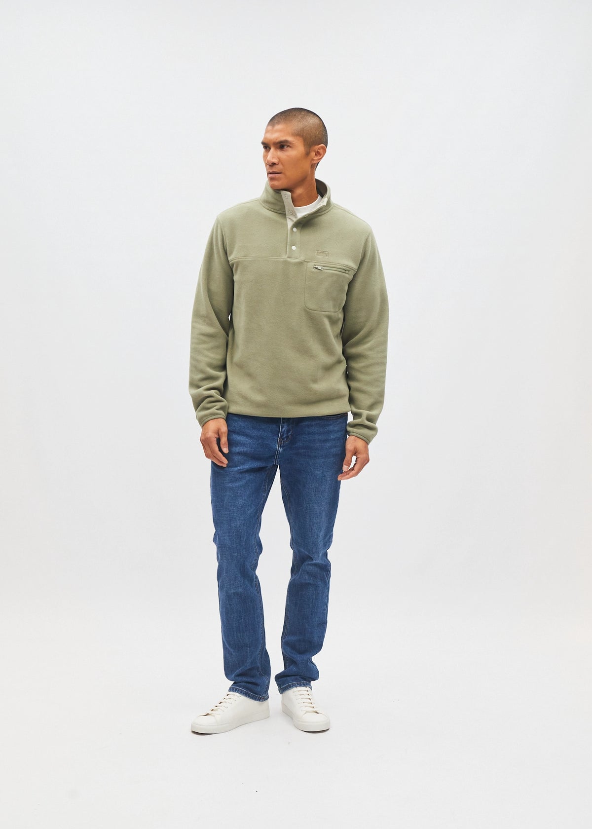 Bryson Fleece Earth Green