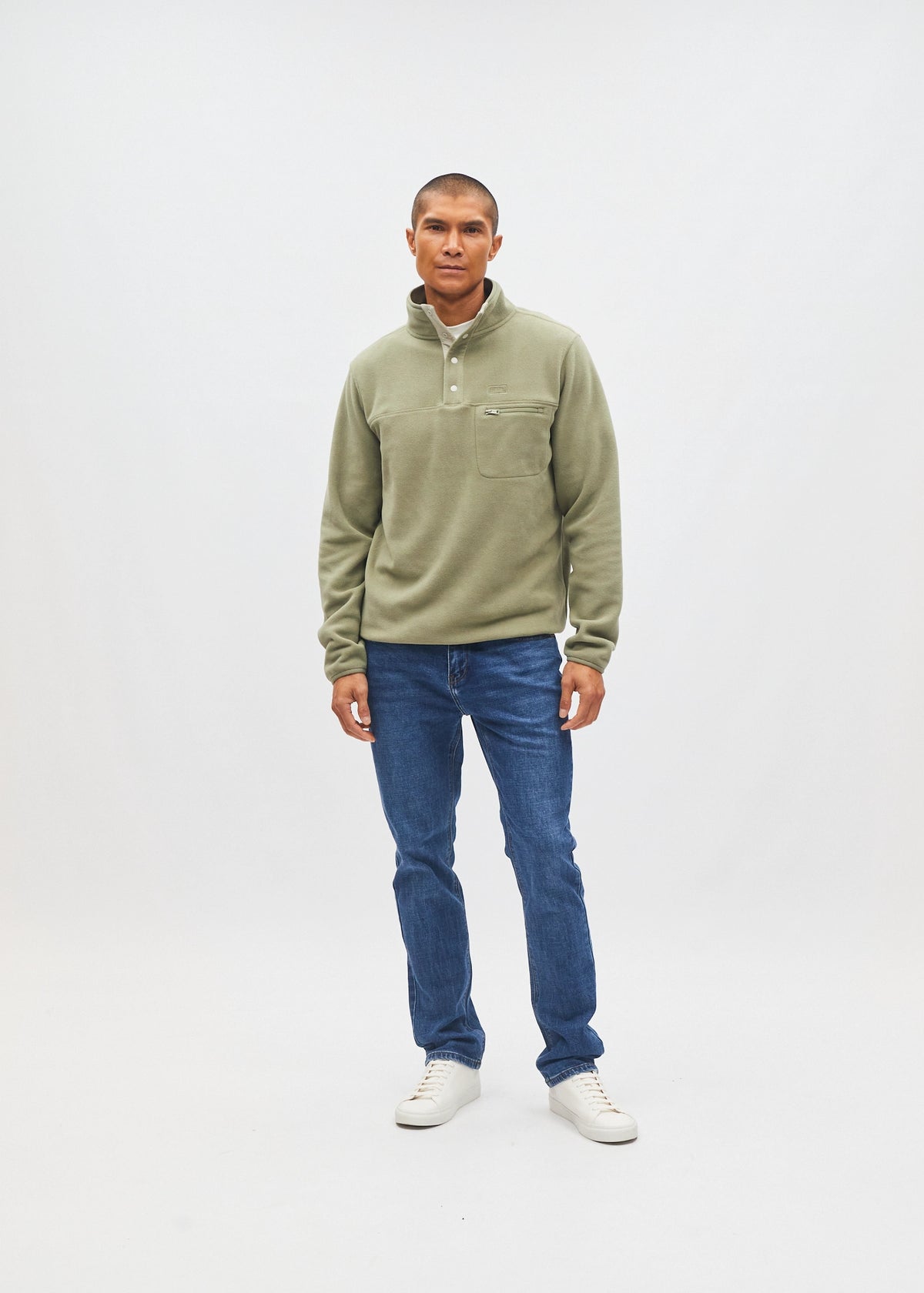 Bryson Fleece Earth Green
