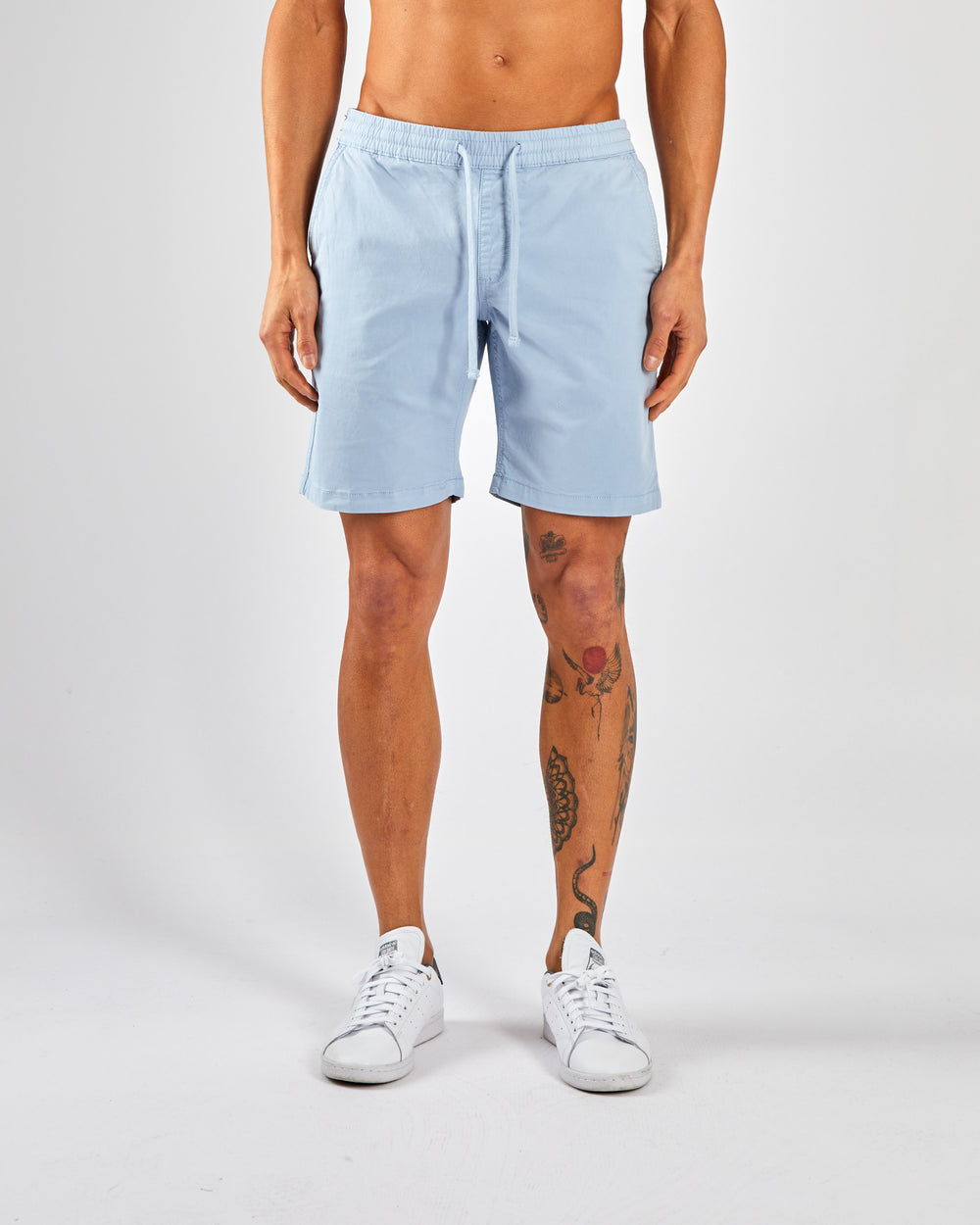 Baron Drawcord Short Blue Fog