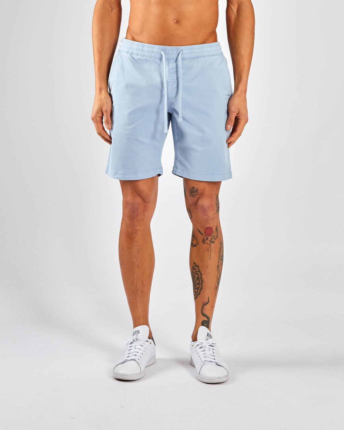 Baron Drawcord Short Blue Fog