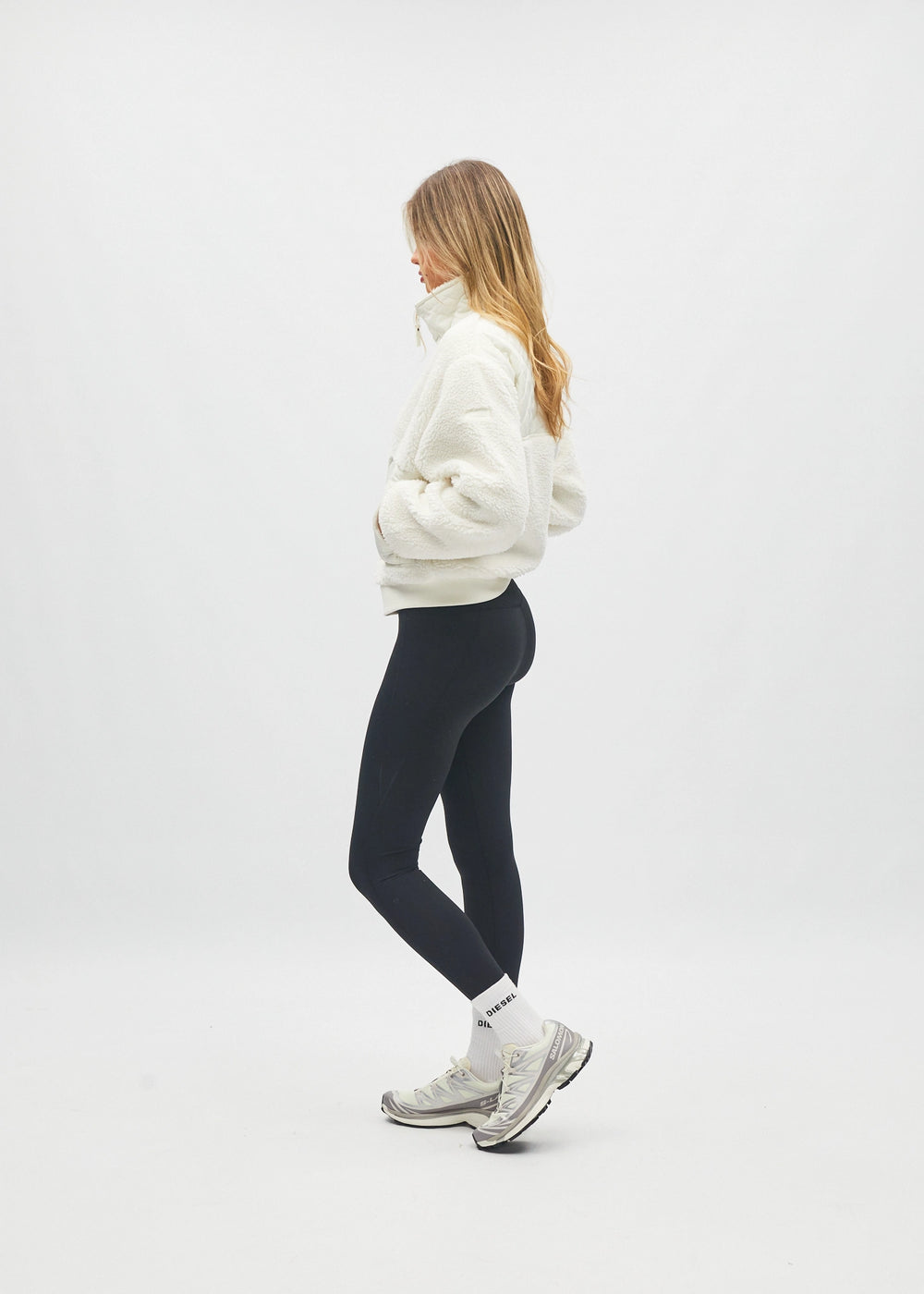 Zia Borg Fleece Jacket Ecru