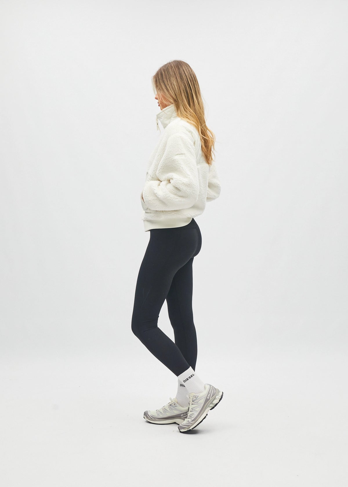 Zia Borg Fleece Jacket Ecru