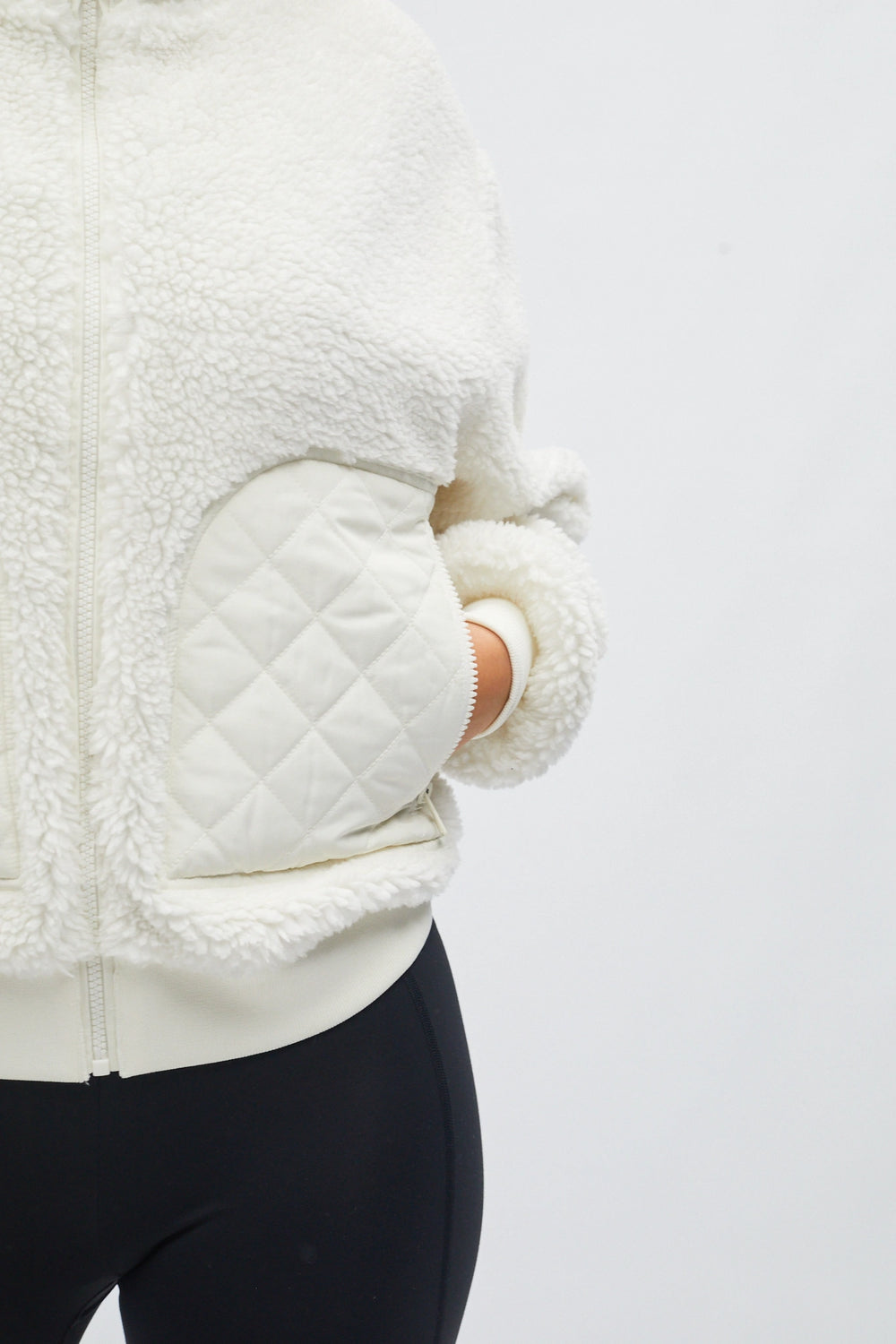 Zia Borg Fleece Jacket Ecru