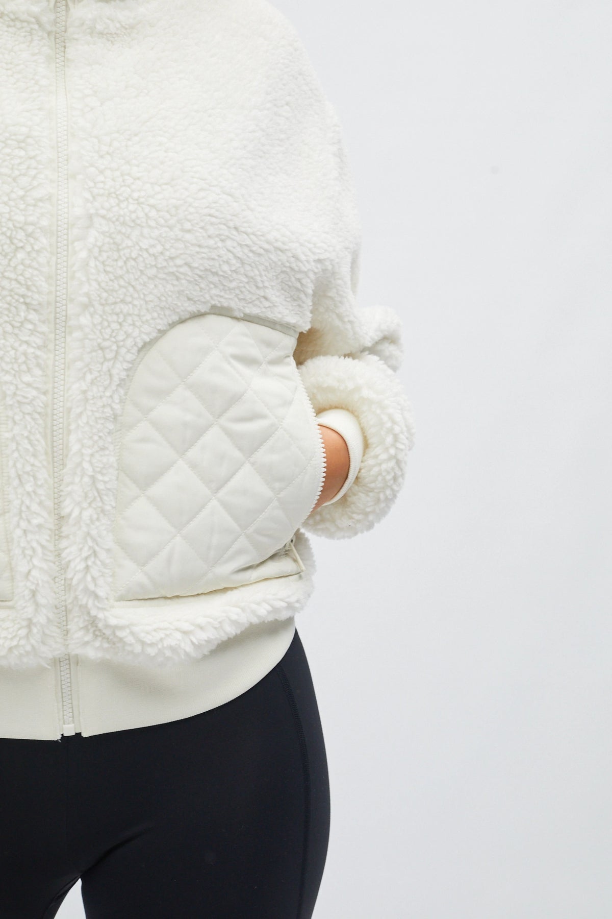 Zia Borg Fleece Jacket Ecru