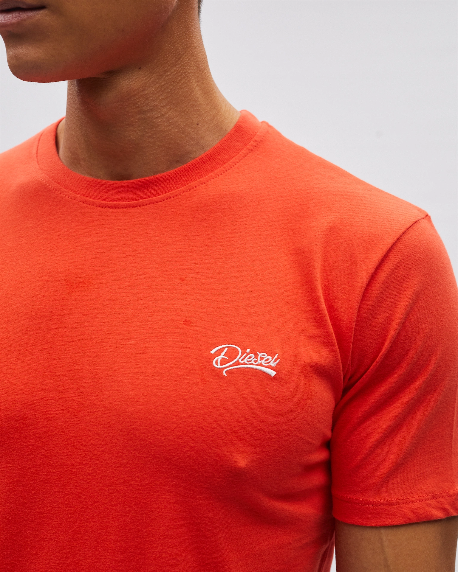 Basic Caden O Neck Tee Fiesta