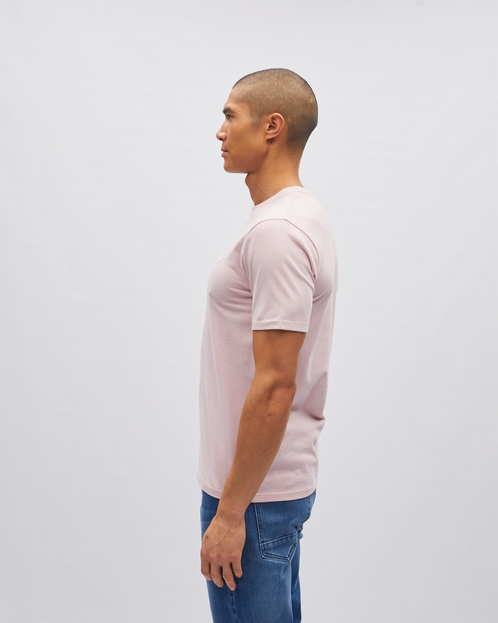 Basic Caden O Neck Tee Candy Floss