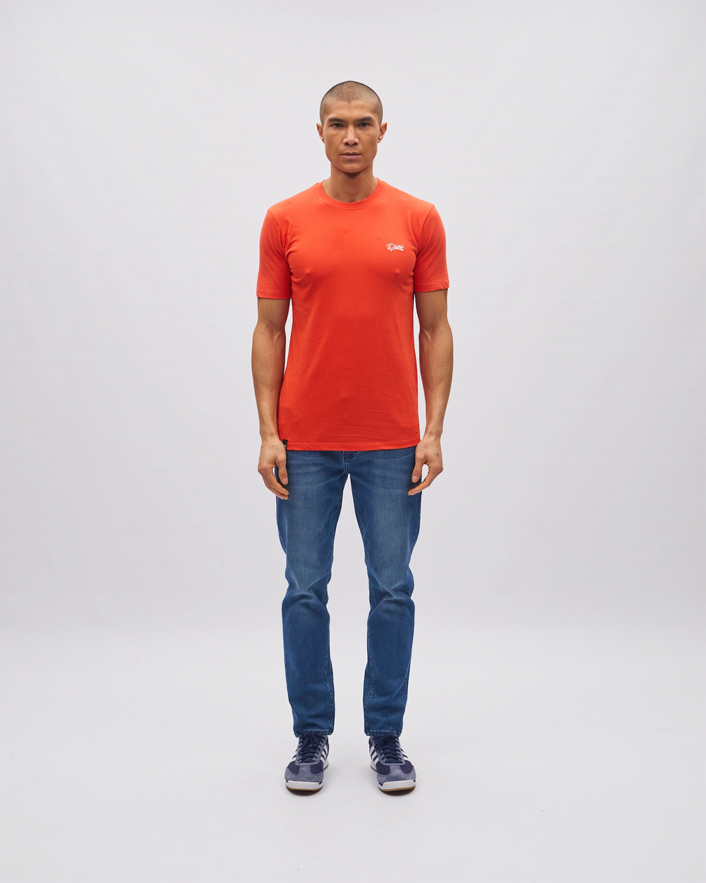 Basic Caden O Neck Tee Fiesta