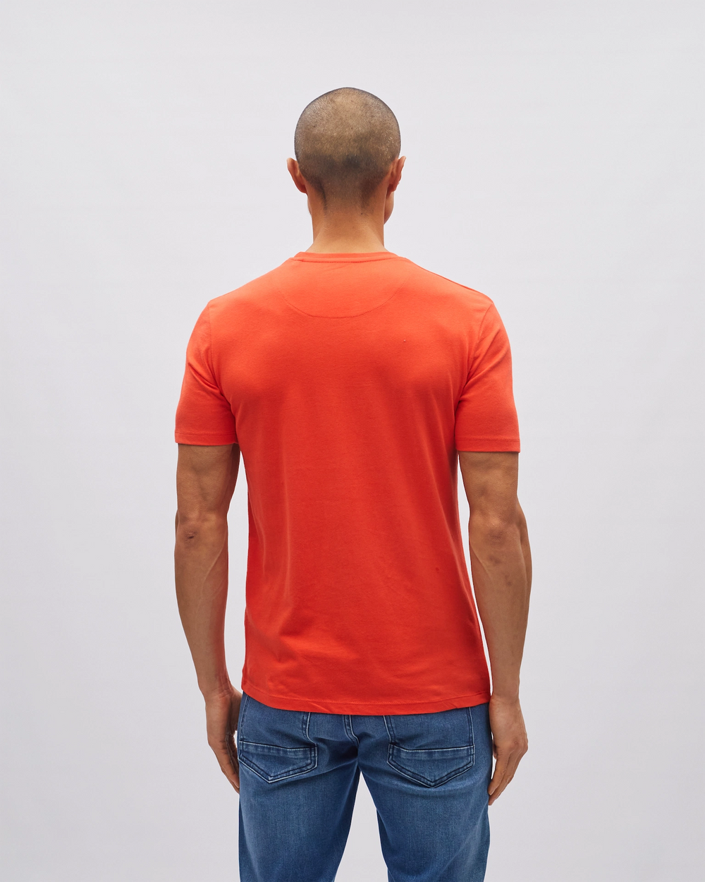 Basic Caden O Neck Tee Fiesta