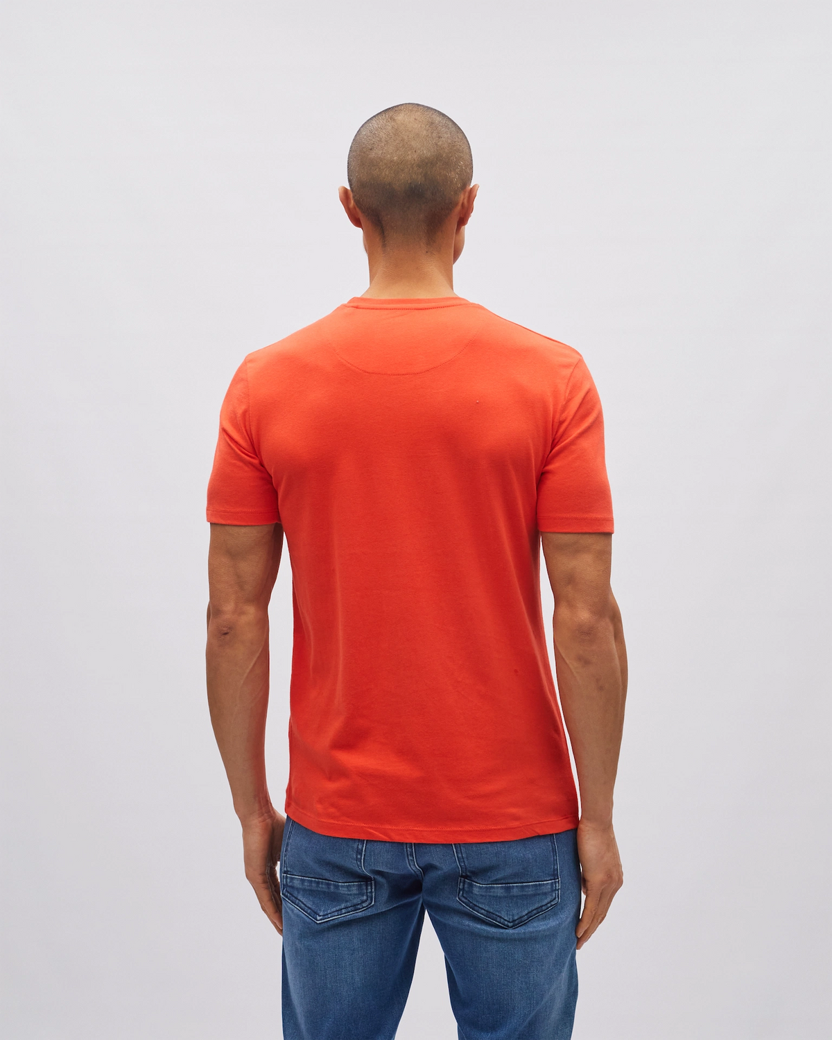 Basic Caden O Neck Tee Fiesta