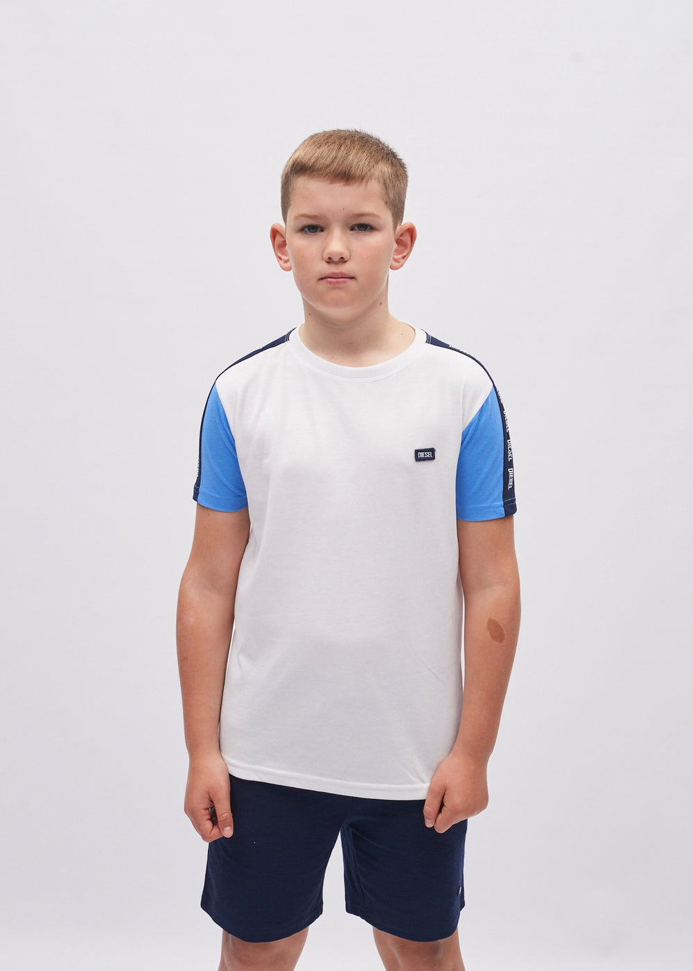 Carter Tee White/Cornflour