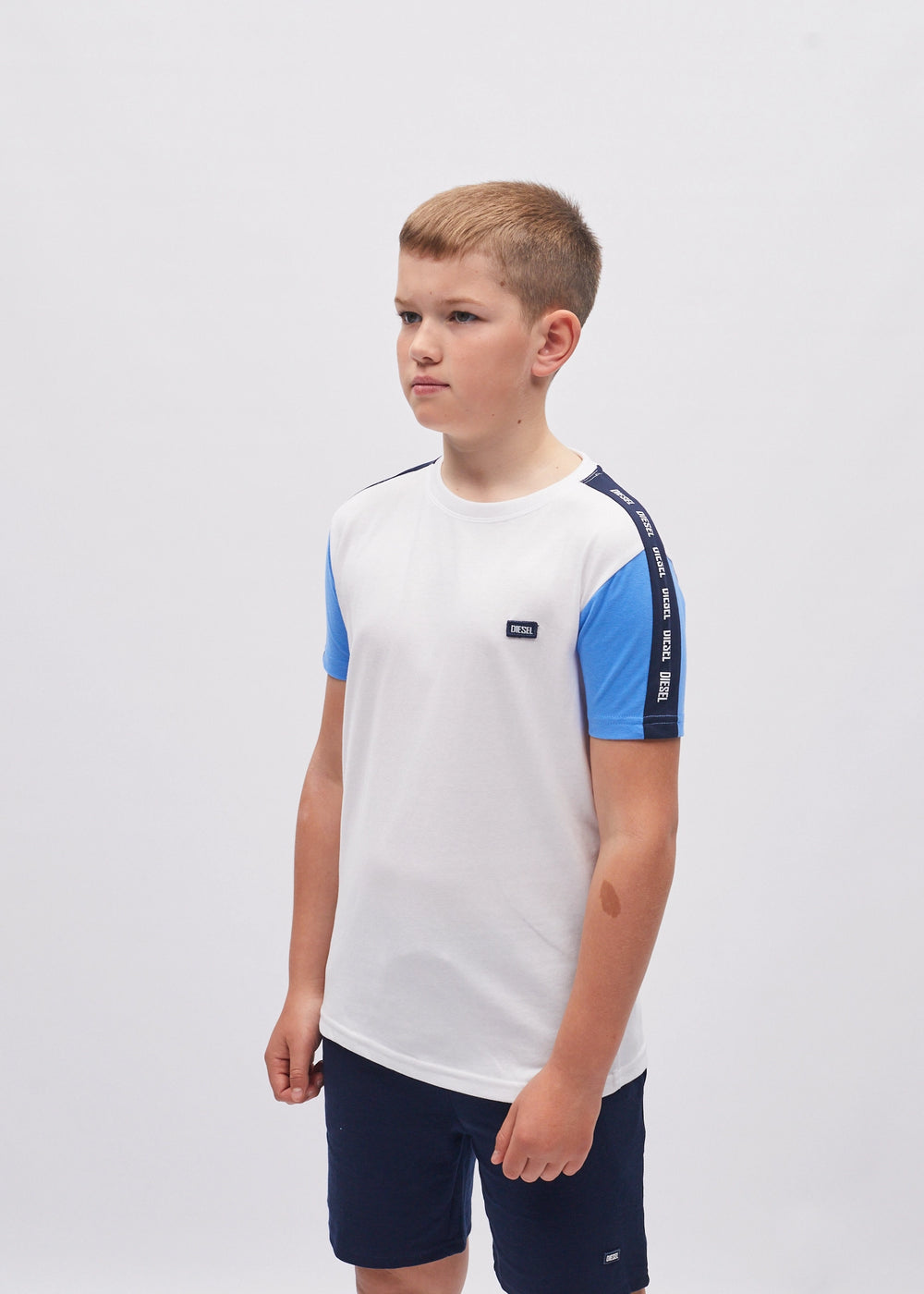 Carter Tee White/Cornflour