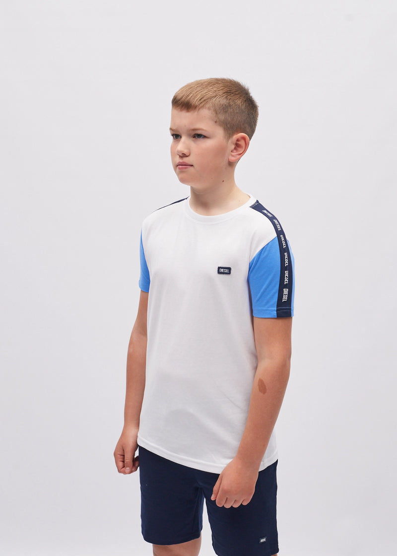 Carter Tee White/Cornflour