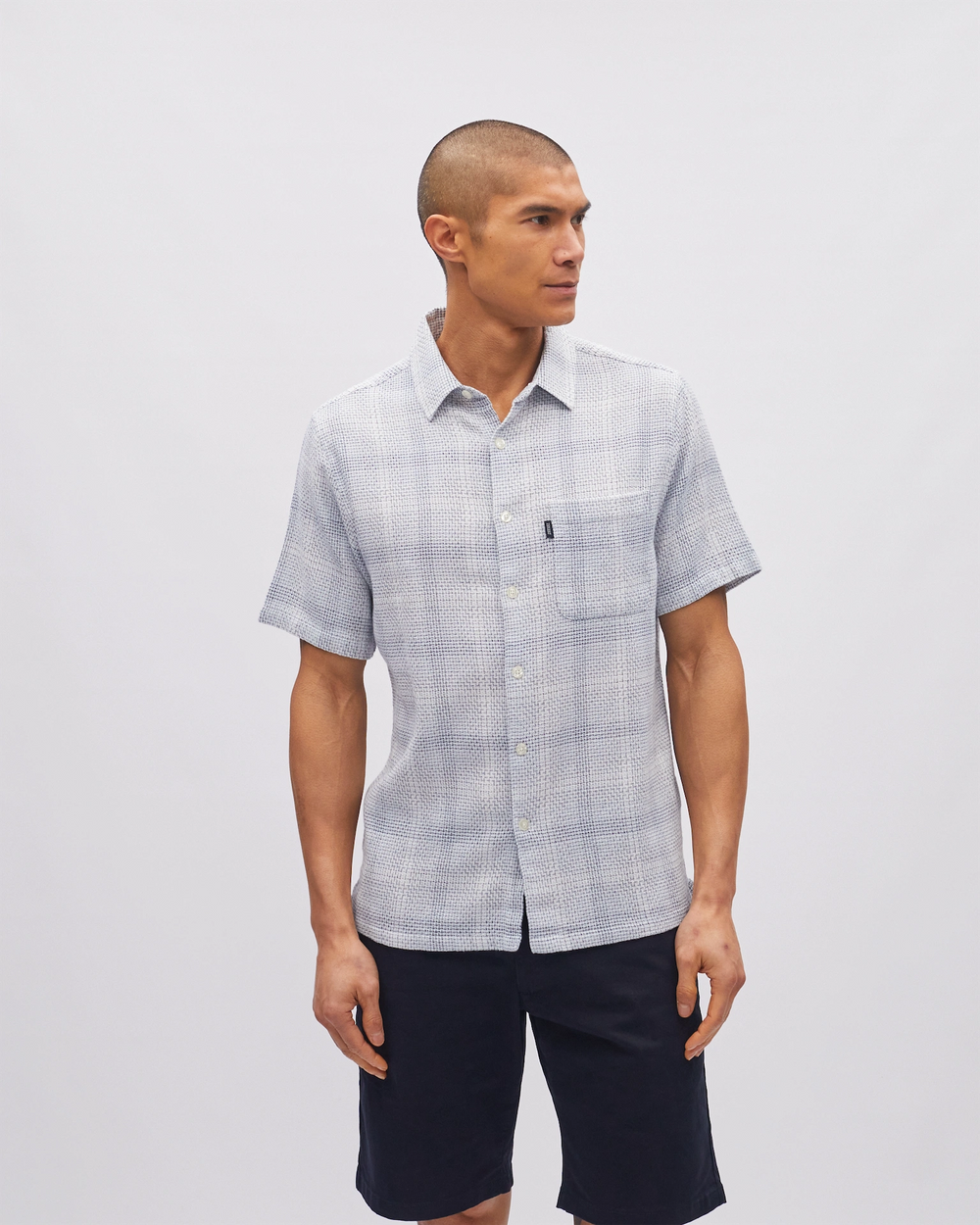 Casey SS Shirt Falcon Blue