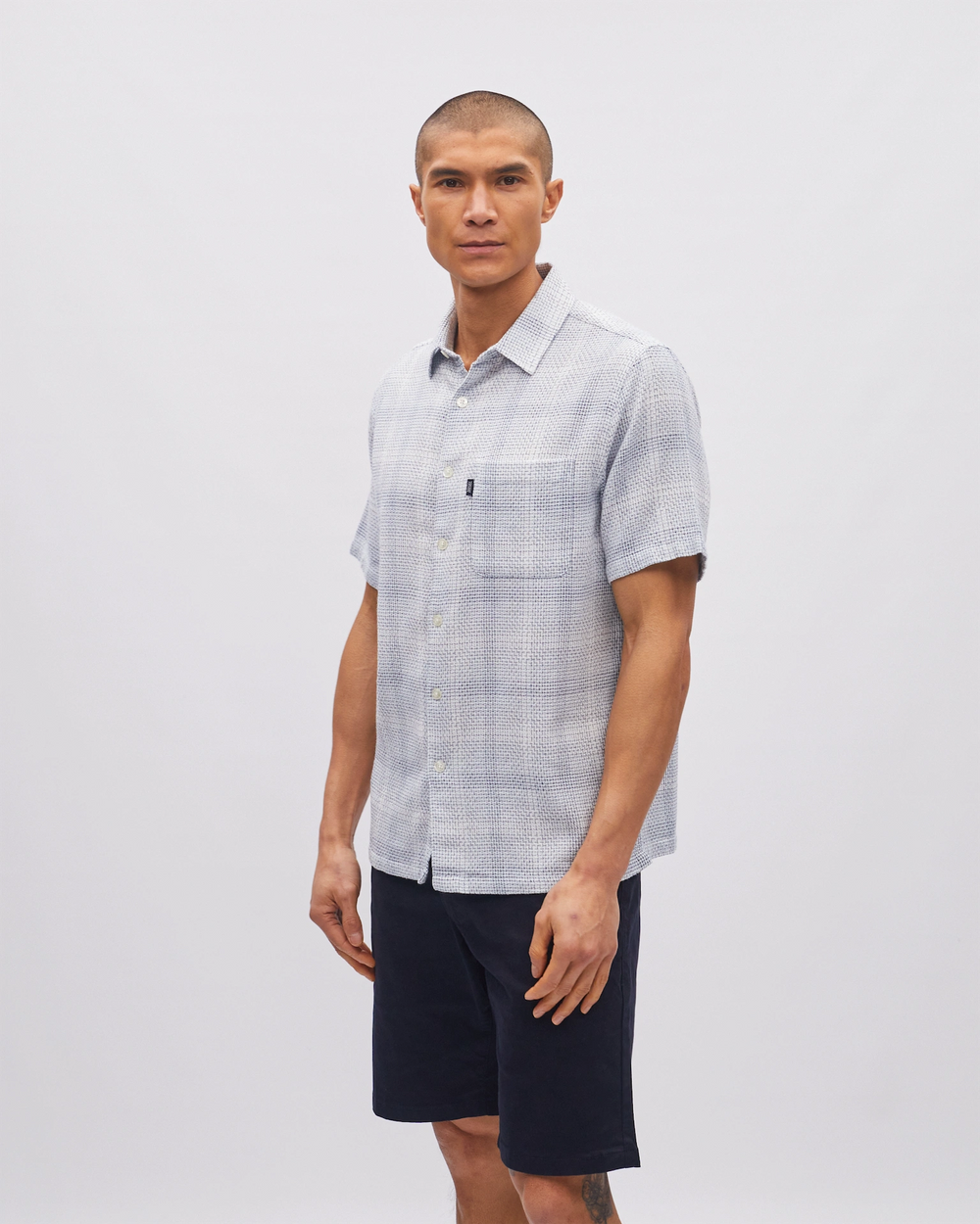 Casey SS Shirt Falcon Blue