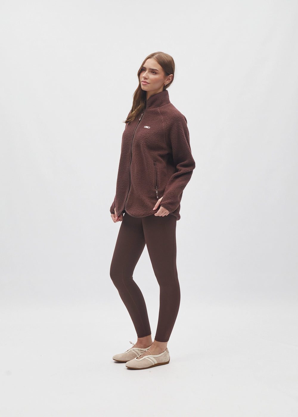 Cassidy Full Zip Classic Coffee